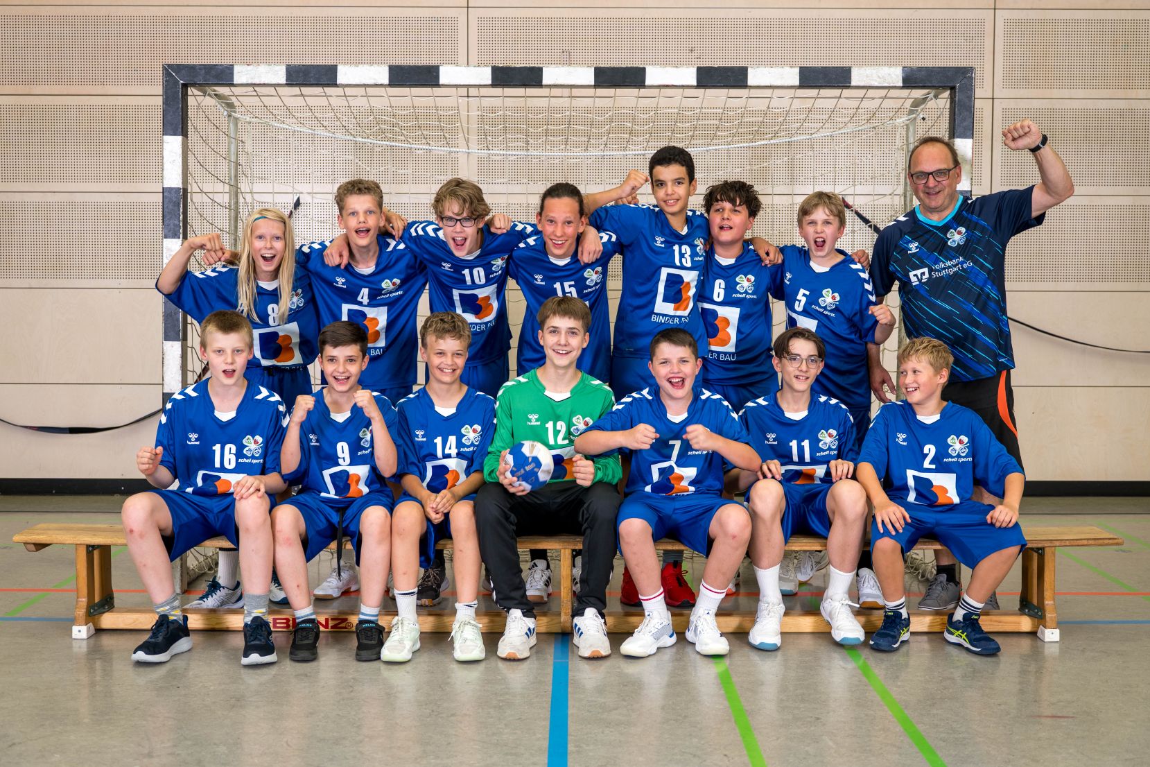 Gruppenfoto der männlichen C-Jugend HSG Ca-Mü-Max