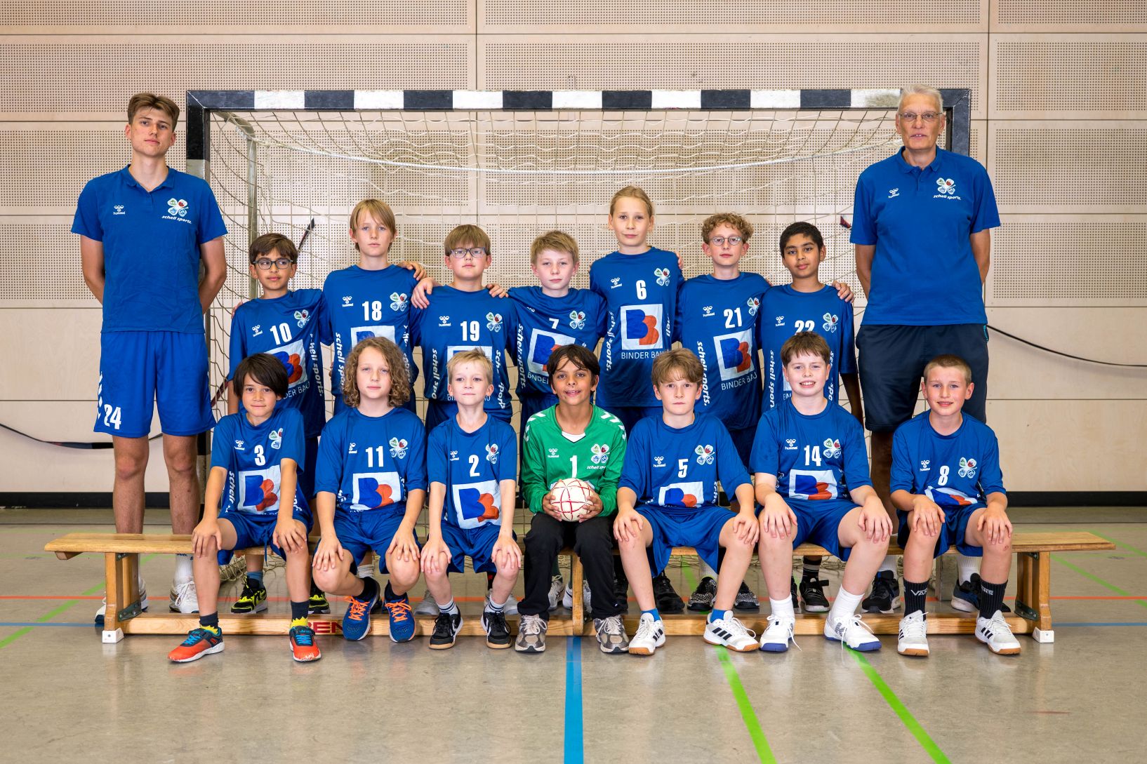 Gruppenbild der männlichen D-Jugend der HSG Ca-Mü-Max