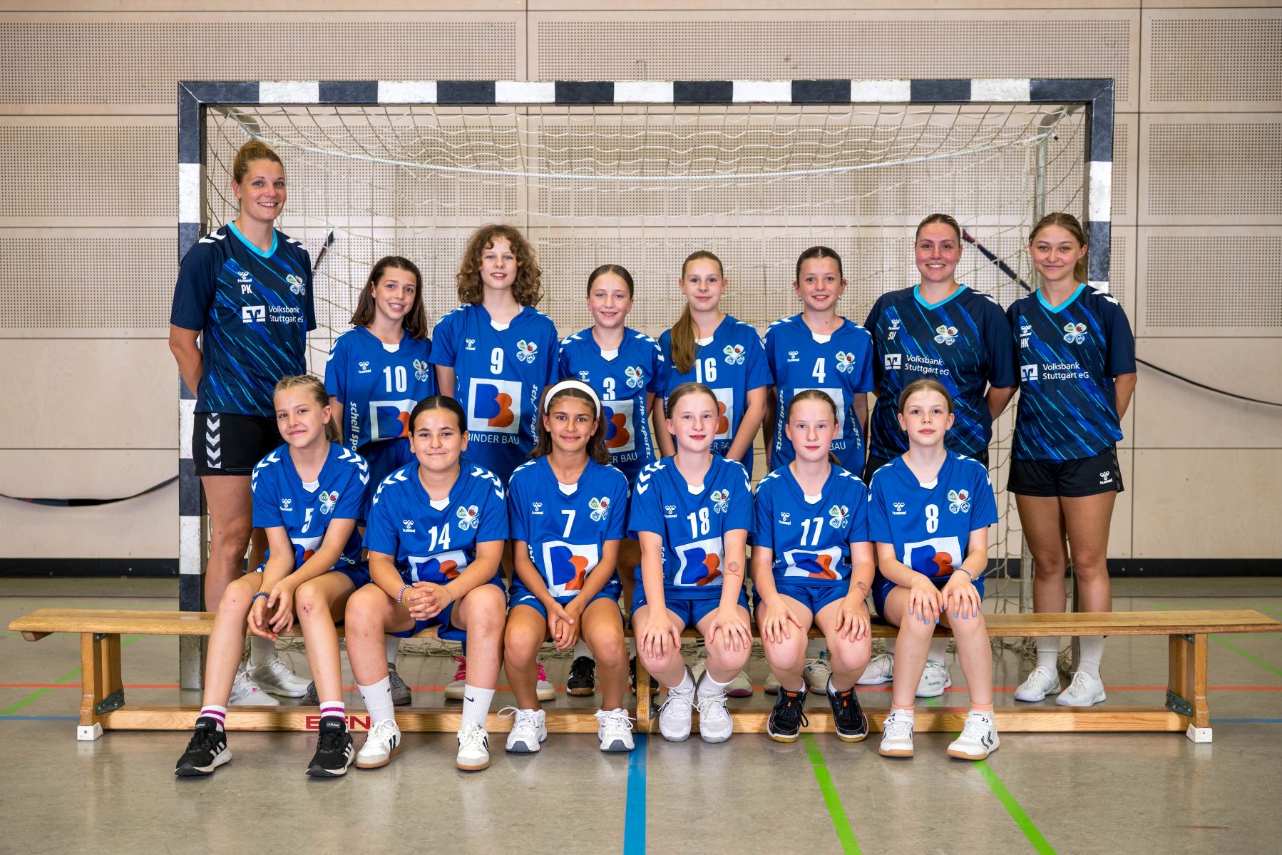 Gruppenfoto der weiblichen D-Jugend HSG Ca-Mü-Max