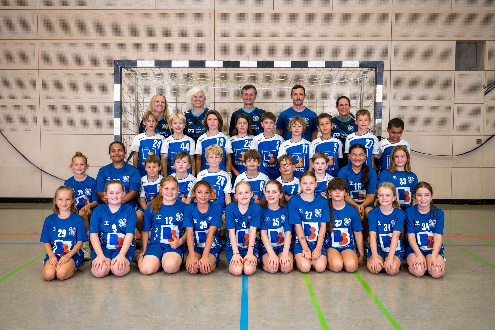 Gruppenfoto der E-Jugend 26-27 HSG Ca-Mü-Max